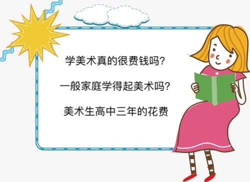 學美術真的很費錢嗎?一般家庭學得起美術嗎?美術生高中三年的花費