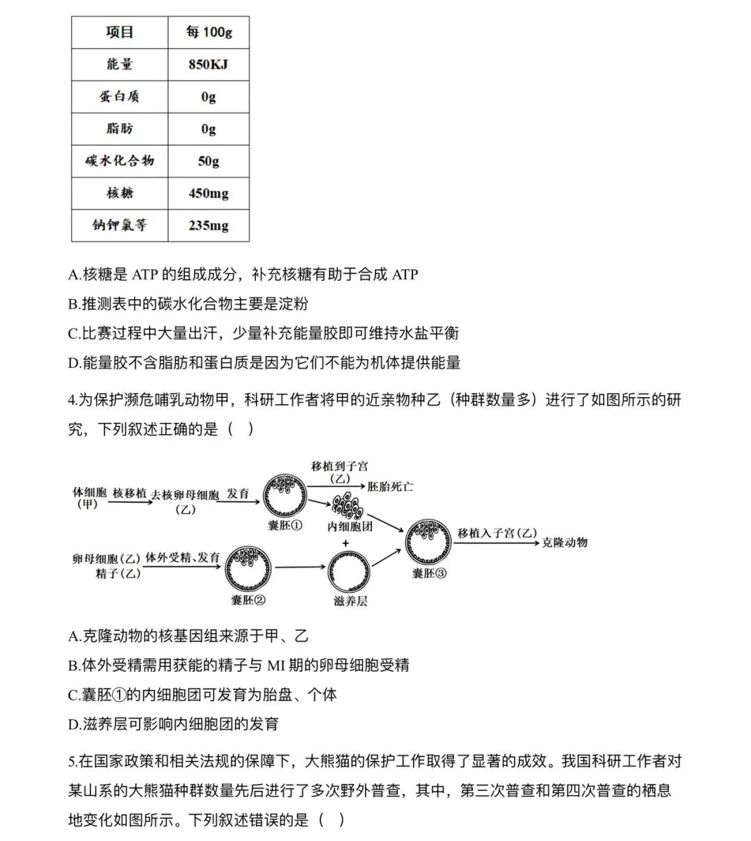 1760689905432538.jpg 2025重慶新高考生物試卷真題及答案解析,附考點題型及分值分布